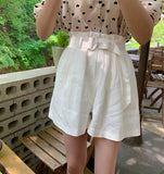 micro tops high waist loose pants white shorts Shirt Spring femme Casual Tops Women short sleeve chiffon Girls