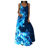 Print Dresses For Women Party Colorful Sleeveless Tank Dress Summer Sundress Kobieta Sukienka Woman Dress Vrouw