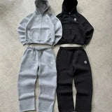 New Popular S Embroidery Printing Series For Young Couples Casual Broad-Legged