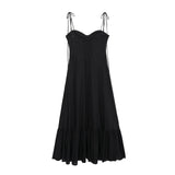 / Summer 2024 New European Station Laminated Poplin Dress Ladies' White Skirt 2673072-Outfit