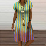2022 Loose Lace Patchwork Boho Vintage Ruffles Befree Printed Dress Large Big Summer Party Beach Dresses Plus