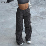 Print Streetwear Joggers Parachute Cargos Casual Loose Y2K Baggy Sweatpants Harajuku Chic Fashion