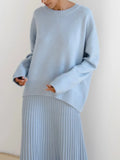 Blue Oversized Sweaters For Women Fashion 2022 Green Loose Sweater Casual Autumn Pullovers For Winter Women Warm