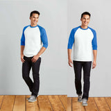 Mens New Baseball Tops Fashion Trend Hip Hop Skateboard Casual T Shirts 3/4 Sleeve Raglan