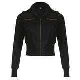 Industrial Style Line Split Pocket Flying Staff Jacket Autumn And Winter Burst Coat