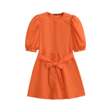 Women's Fashion Leisure Simplicity Sufflinked Sleeve