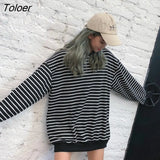 Women All-match Striped Black Spring Autumn Korean Style Casual Hip Hop New Harajuku Ins Trendy Streetwear