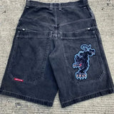 Baggy Denim Shorts Harajuku Y2K Jeans Hip-Hop Vintage Summer Brother-Outfit