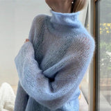And Winter New High-Collared Collared Turtleneck Sweater Knitted Long-Sleeved