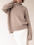 Turtleneck Women Sweater Oversize Warm Knitted Pullover Loose Sweater Woman Winter 2022 Thick Sweater Winter