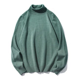 Brand Men Solid Color Turtleneck Sweater Men Slim Warm Casual Sweater Autumn Winter Fashion Turtleneck Sweater