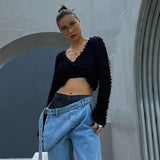 Casual Slim Solid Jacket Female V Neck Long Sleeve Fashion Temperament Vintage Coat For Women Autumn Style 2022