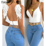 Top Women Plain O-Ring Halter Cami Top Sexy Female Club Vest Chic Daily Beach
