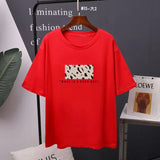 Leopard Printed T Shirt Women 100% Cotton Oversized Gothic Graphic Female Soft Tops Harajuku Loose Cusual Tees