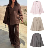 Explosive Women's Texture Double Thai And Outerwear Trousers