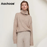 Women Autumn Winter Knitted Turtleneck Cashmere Sweater Female Spring Autumn Pullover Jumper Sweaters Casual Loose