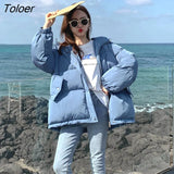 Winter Puffer Jackets For Women Female Korean Loose Long Sleeve Coats Woman Parkas Fashion Warm Coats And Jackets