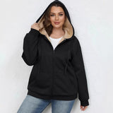 Size Women's Winter Explosion Warm Plush Hoodie