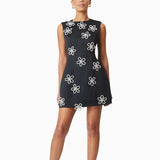 New Dress In Spring 2025 Femininity Commuting Fashion Round Collared Flower Vest Sleeveless