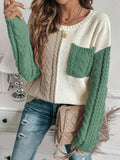 Knitted Long-Sleeved Long-Sleeved Knitted Jersey Sweater In Autumn/Winter