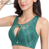 Full Cup Bras for Women Sexy Lace Beauty Back Brassiere No Wire Push Up
