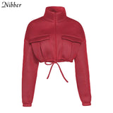 Popular Simple Solid Color Bread Jacket Women¡®s 2021 Winter Tops Street Casual Wear Warm Padded Parka Coat Y2K