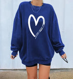 T Shirt Women 2021 Loose Long Sleeve Pullover Tops Spring Autumn Ladies Casual Letter Printing Oversized Woman