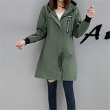 coat Womens 2020 Spring Autumn Hoodies top Plus size Slim Students Baseball clothes Medium length Windbreaker Coats