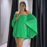 Summer New Women's Clothing Out-Shoulder Commut Fashion Leisure Shorts Pressure Folding