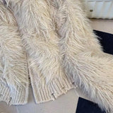 Velvet Sweater Coat Women's Autumn And Winter 2023 New Design Sense Small Fragrance, Foreign Style, Hooded Sweater-Outfit