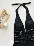 Toloer Single Swit 2024 Sexy Ladies Tex Swimwear D699WY-Outfit