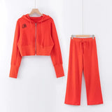 Women Tracksuit 2 Piece Set Coat Pants Winter Clothes Sweat Suits Women Matching Sets Long Sleeve Outfits-Outfit