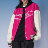 Letter Baseball Jacket 2021 Spring And Autumn Man's Coat Women's Jackets Streetwear Causal Oversized Harajuku