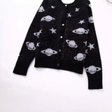 New Metal Thread Short Knitted Coat 3991126-Outfit