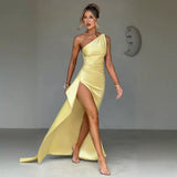 Summer New Solid Color Collar Folds To Repair Height Open Sexy Long