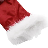Miss Claus Dress Women Christmas Fancy Party Sexy Santa Off Shoulder Outfits Warm Ladies Velvet A-Line Short Dress-Outfit