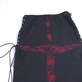 Summer 2024 New Hip Skirt Dark Wind Sexy Cross Splicing Basic Tie-Up Half-Skirt Woman-Outfit