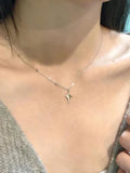 asymmetric necklace with star