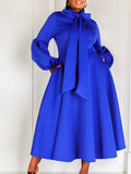 Women's 2025 New Bubble Sleeve Strap With Large Skirt High-Rise Dress Dress