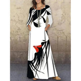 Spring Autumn 3D Ruffles Befree Maxi Dress Large Big Sexy Full Long Sleeve Boho Party Elegant