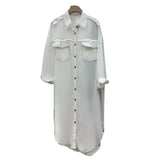 Loose Solid Shirt For Women Lapel Long Sleeve Minimalist Casual Blouses Female Fashion Spring Clothing Style