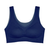 Plus Size Bras for Women Ultra Thin Seamless Underwear Wire Free Vest Active Bra with Pad M to