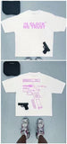 Men's T-Shirt Y2K Short-Sleeved Men's Former Dormitory Hip-Hop Loose Letter Printing Handsome Fried Street Round Collar Cotton Oversized T-Shirt-Outfit