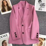 Toloer Suit Jacket Female 2024 Spring And Autumn New Style Casual Texture Fried Street Suit Korean Version Suit Jacket Suit-Outfit