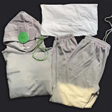 2021 Pure Cotton Thin Spring and Autumn Fabric Hooded Sweatshirts Hoodies Track Pants Women Clothes Tracksuits Two Piece