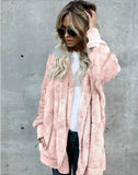 plush warm top mid-length double-sided anti-fur coat oversized