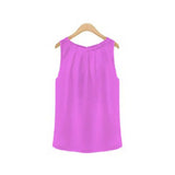 New Women Feminine Clothes Tank Tee Tropical Sexy Chiffon Plus Size Female Casual Base Tops S-XXL 6