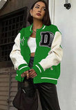 Contrast Color Button Up Long Baseball