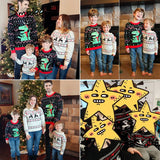 O-neck Christmas Sweater Family matching outfits Autumn winter Christmas deer print knitted pullovers 2020 New