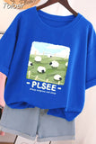 100% Cotton L-6XL T Shirt Plus Size Tshirt Short Sleeve Solid Women Top Summer Print Couple O Neck Oversized T